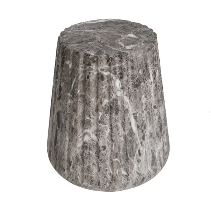 Ythariar Outdoor Cleme Carved Side Table