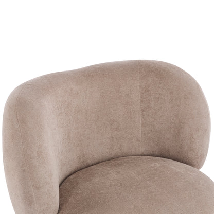 Demidorium Cozy Upholstery Solid Wood Wingback Armchair