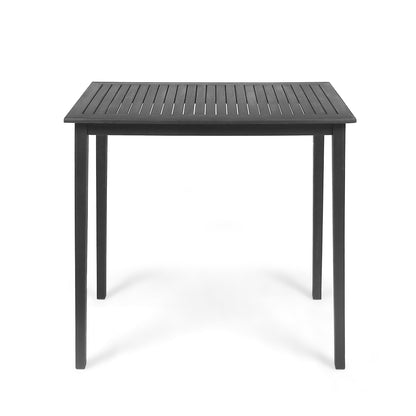Teresa Outdoor Minimalist Acacia Wood Rectangle Bar Table