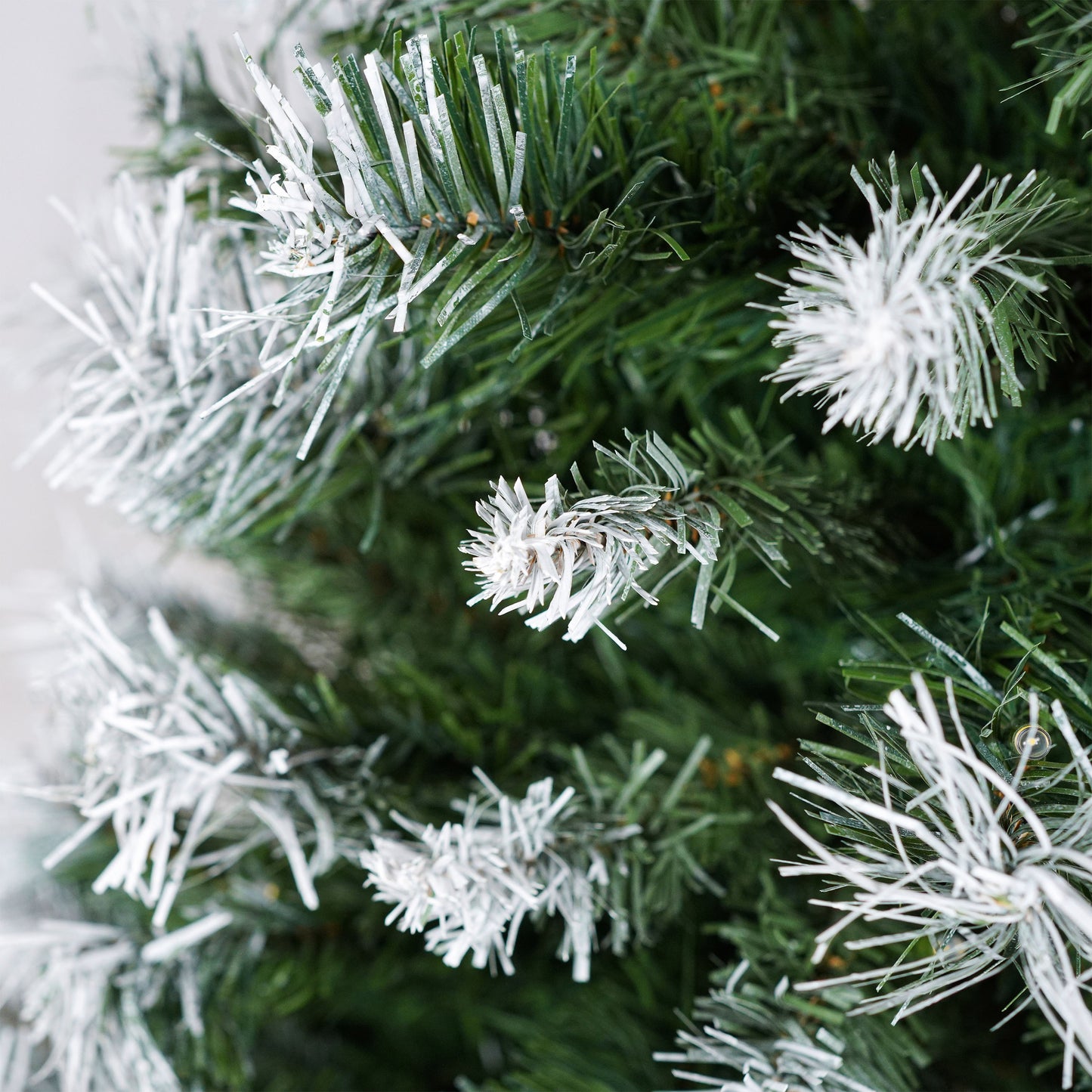 Pereg Artificial Christmas 3-Piece Set Wreath and Set of 2 Entrance Trees X-mas with LED Lights Easy Assembly