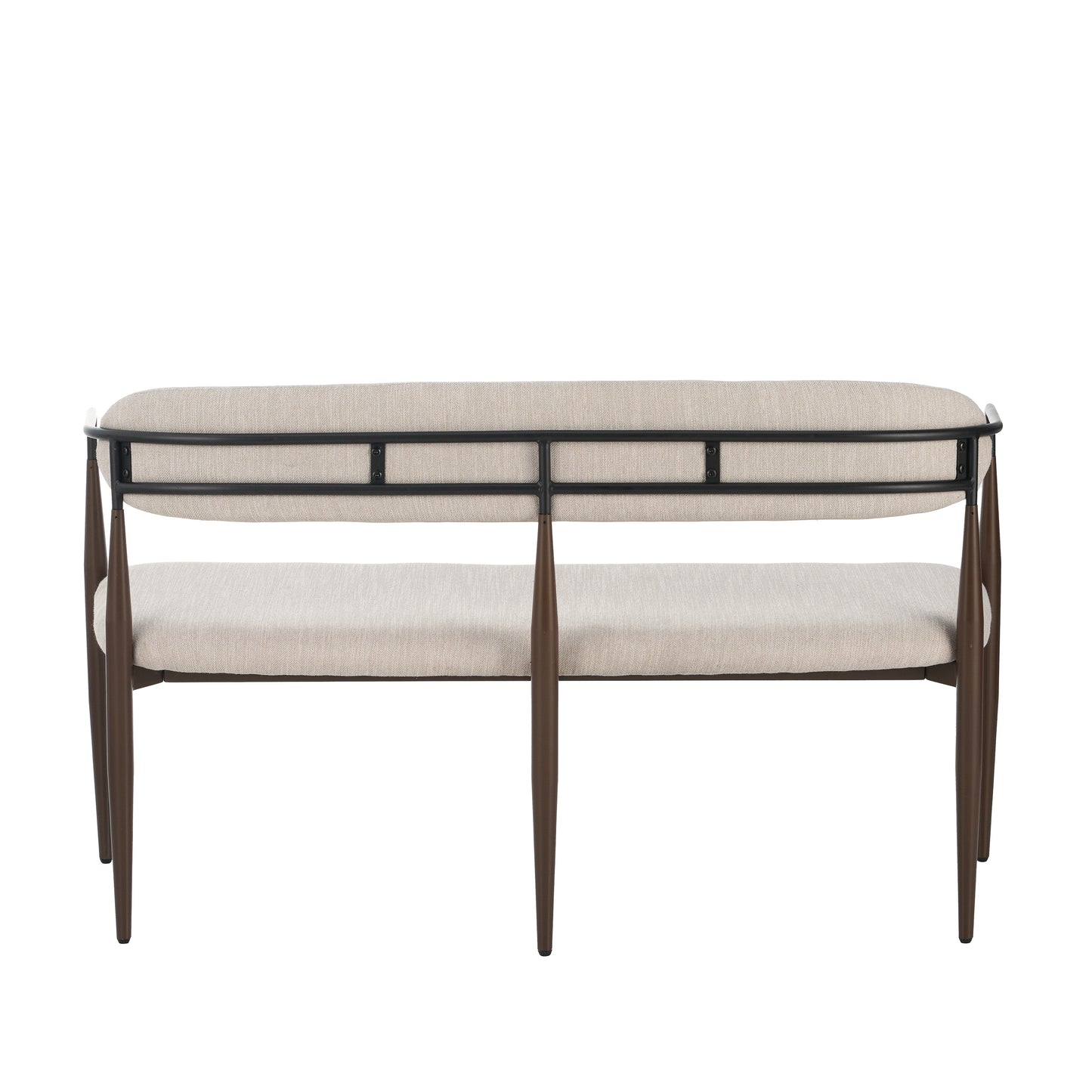 Embare Minimalist  Style Metal Loveseat Settee