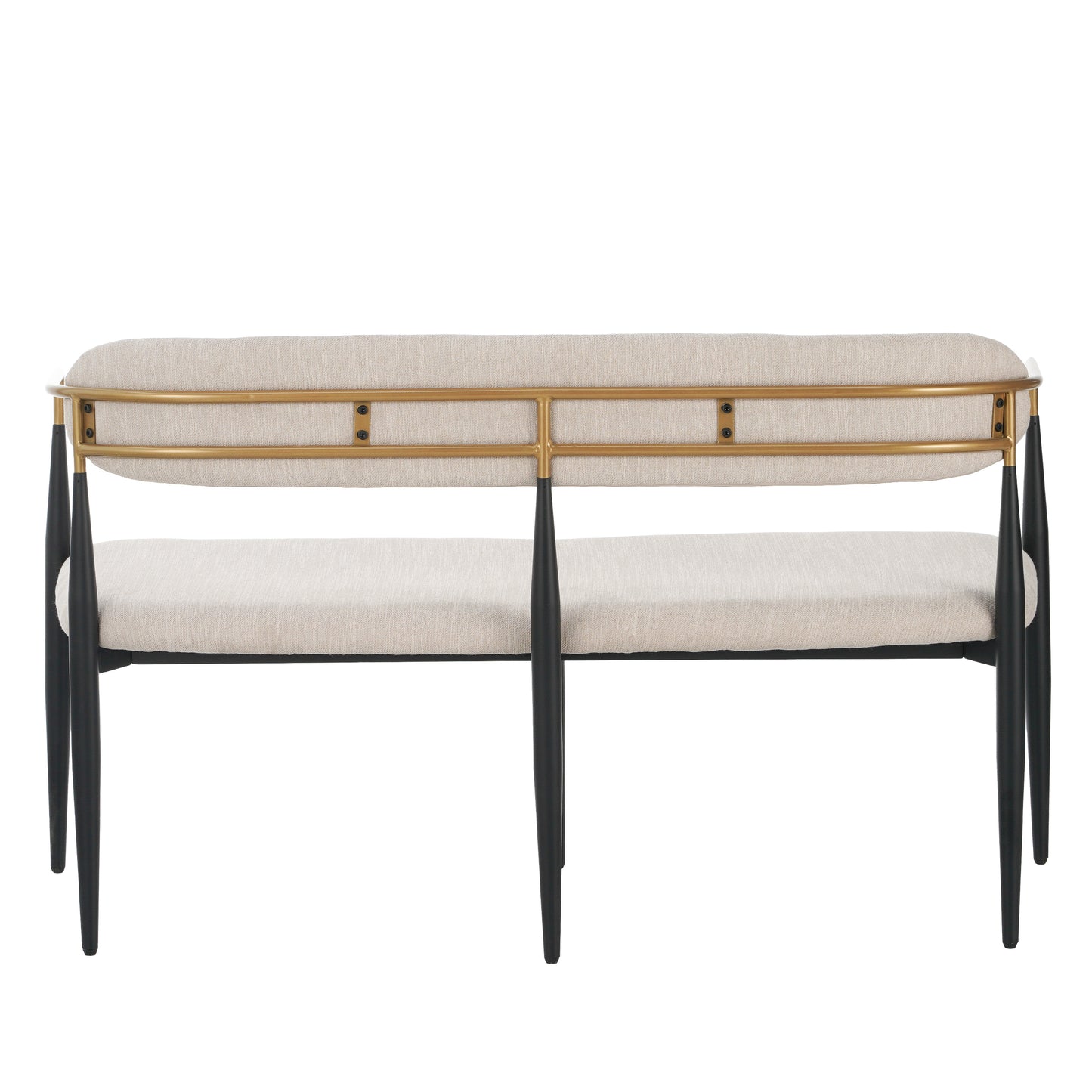 Embare Minimalist  Style Metal Loveseat Settee