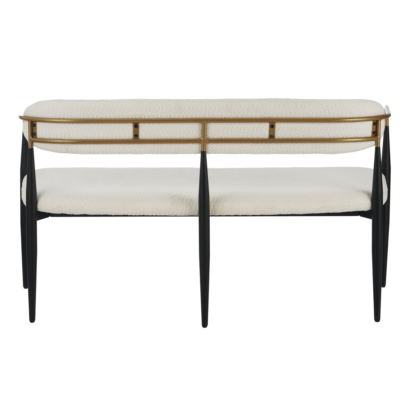Embara Minimalist  Style Metal Loveseat Settee