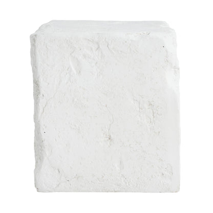 Lyral Outdoor Patio Karst Cave Inspired MGO Side Table, White