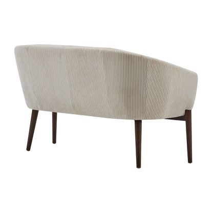 Deborah Mid-Century Fabric Settee