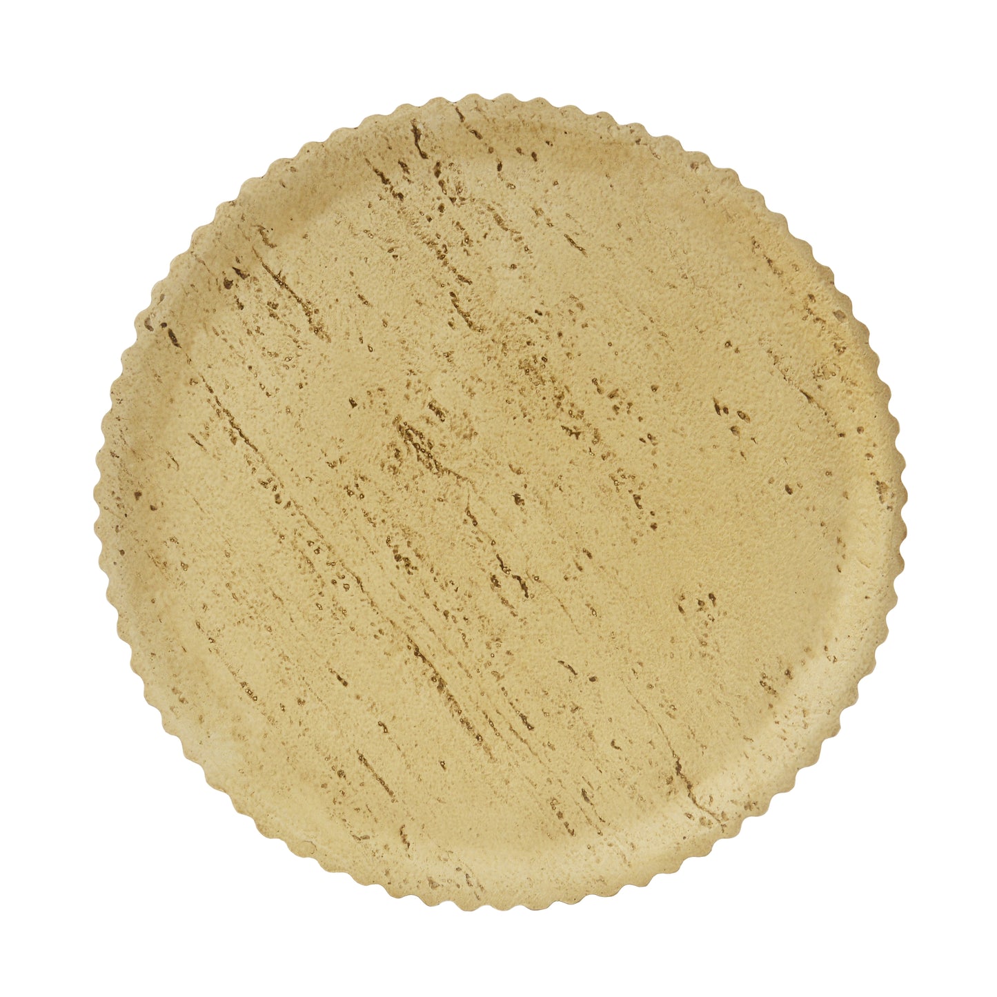 Orson MGO Cylindrical Side Table, Wood-like texture, Antique brown Color