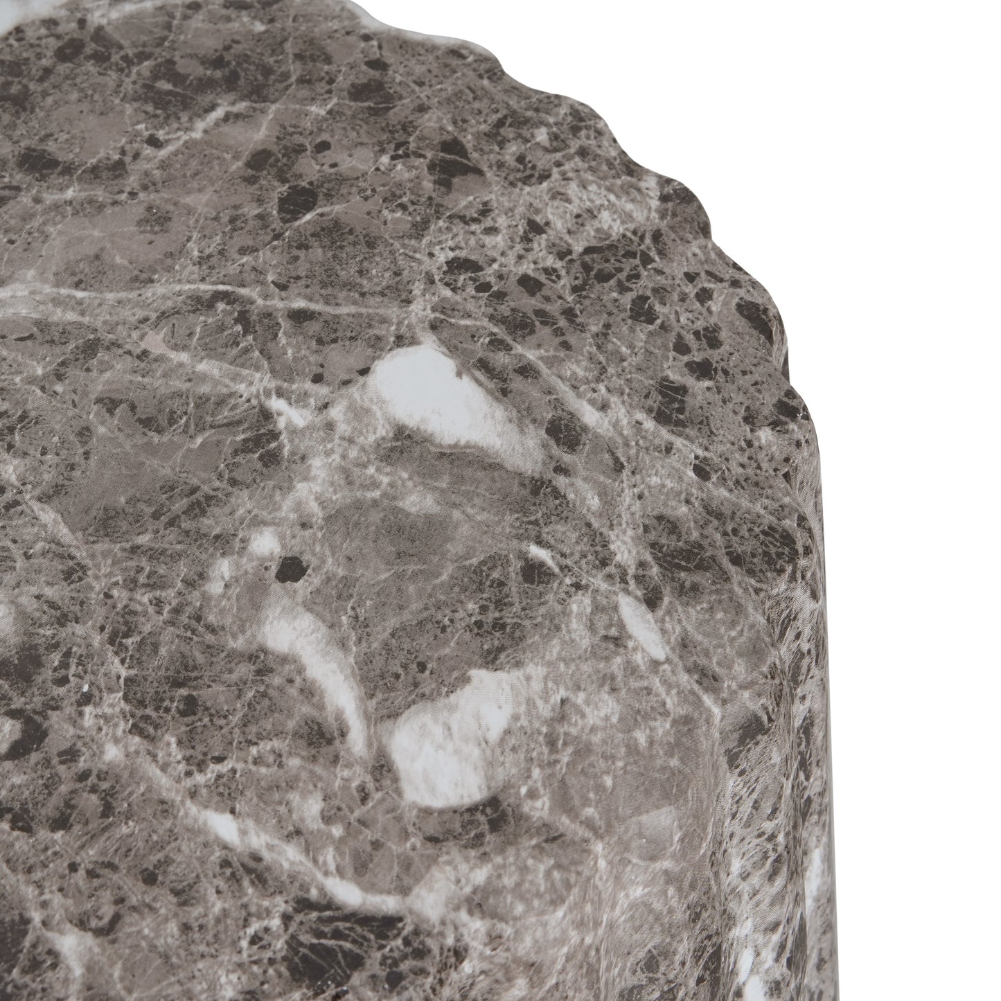 Ythariar Outdoor Cleme Carved Side Table