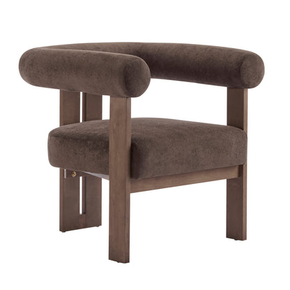 Nuvira Modern Upholstered Velvet Accent Arm Chair