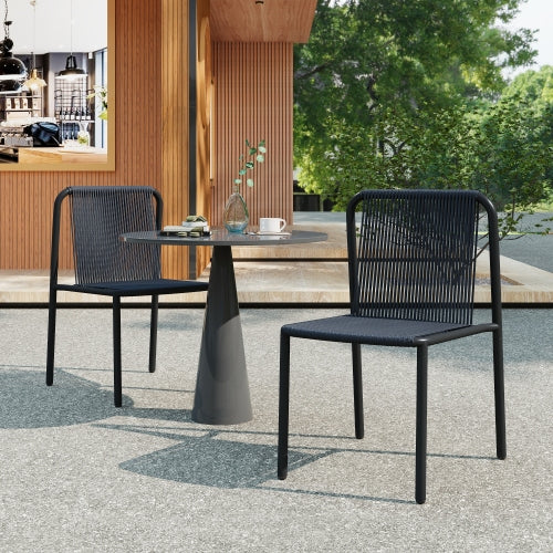 Creeperia Outdoor Patio Stackable Dining Chairs