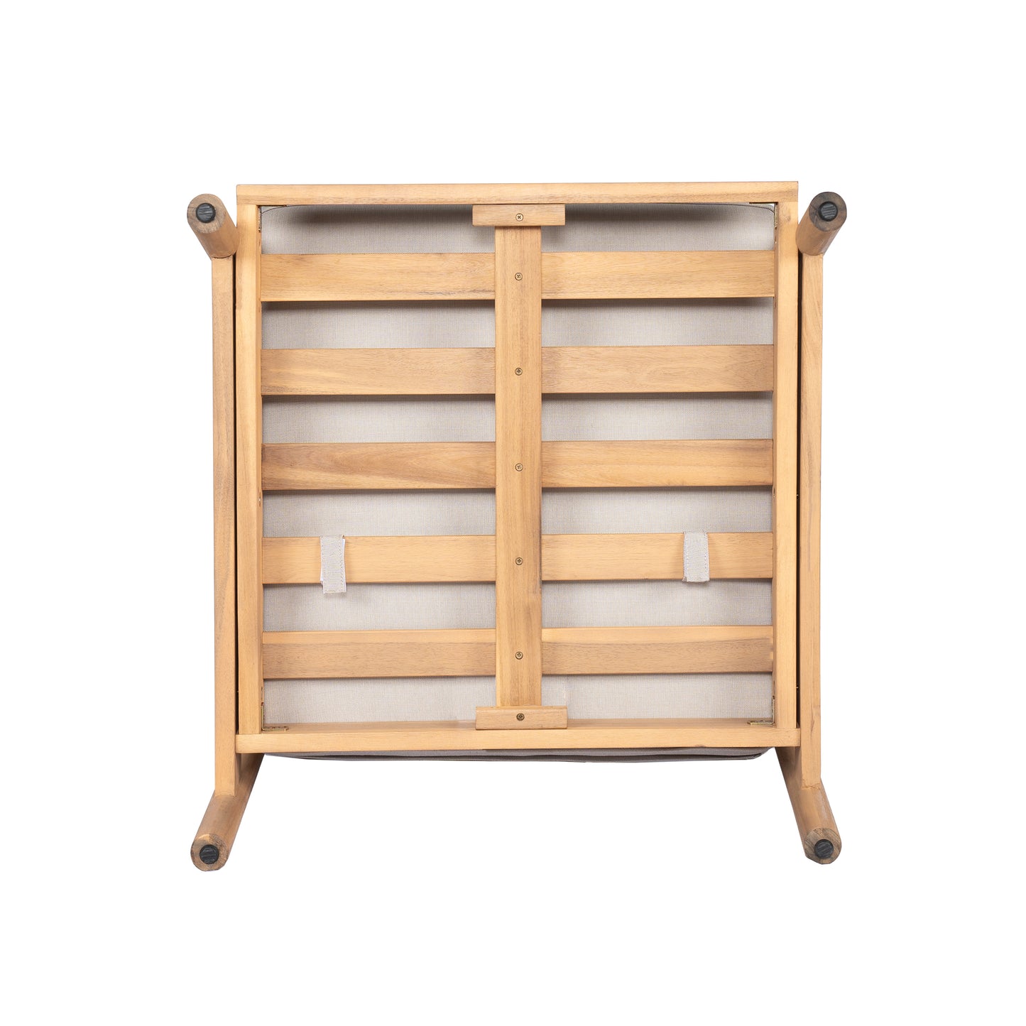 Amonier Outdoor Acacia Wood Chat Set,Loveseat & Coffee Table & 2 Club Chairs