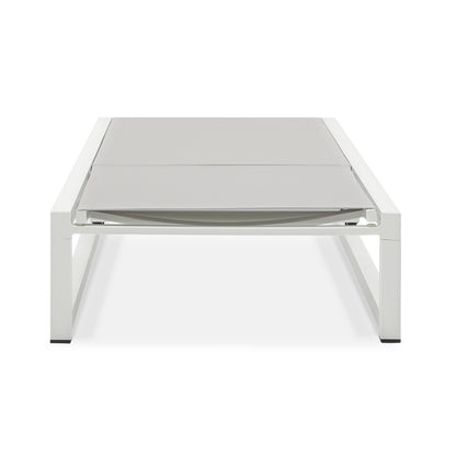 Tavilinin 5-Level Adjustable Outdoor Chaise Lounge, Durable Aluminum Frame & Textilene Mesh