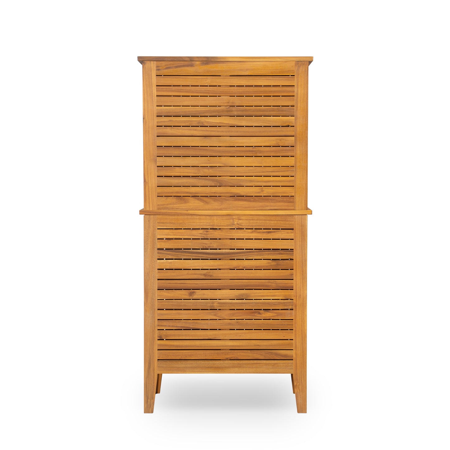 Eirion Outdoor Patio Storage Cabinet, Acacia Wood