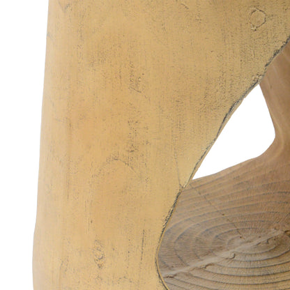 Hawthor MGO Hollow Side Table, Wood-like texture