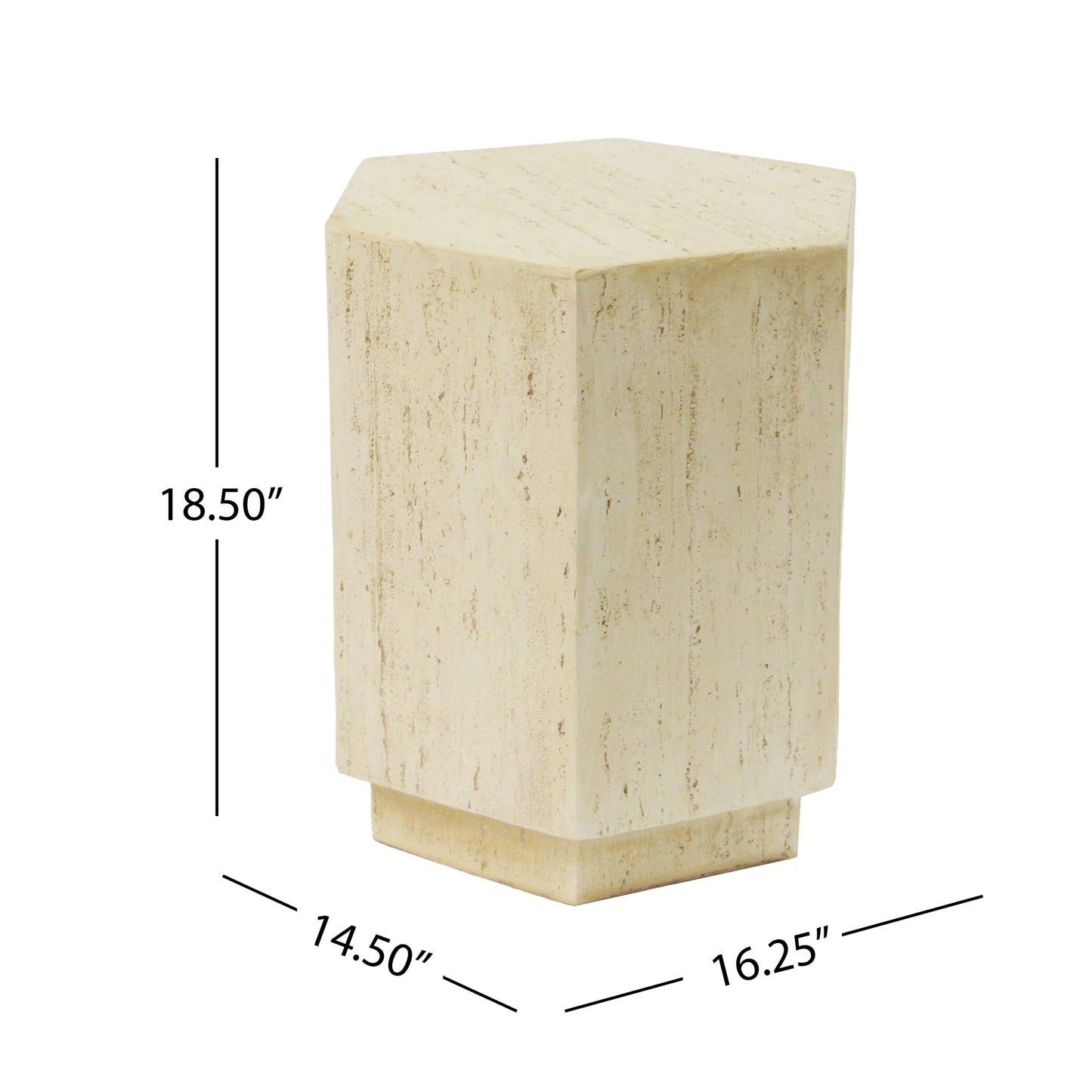 Onpon MGO Hexagonal Archaistic Side Table