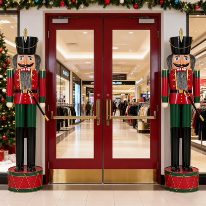 Peregrine Classic Iron Nutcracker for Holiday Decor