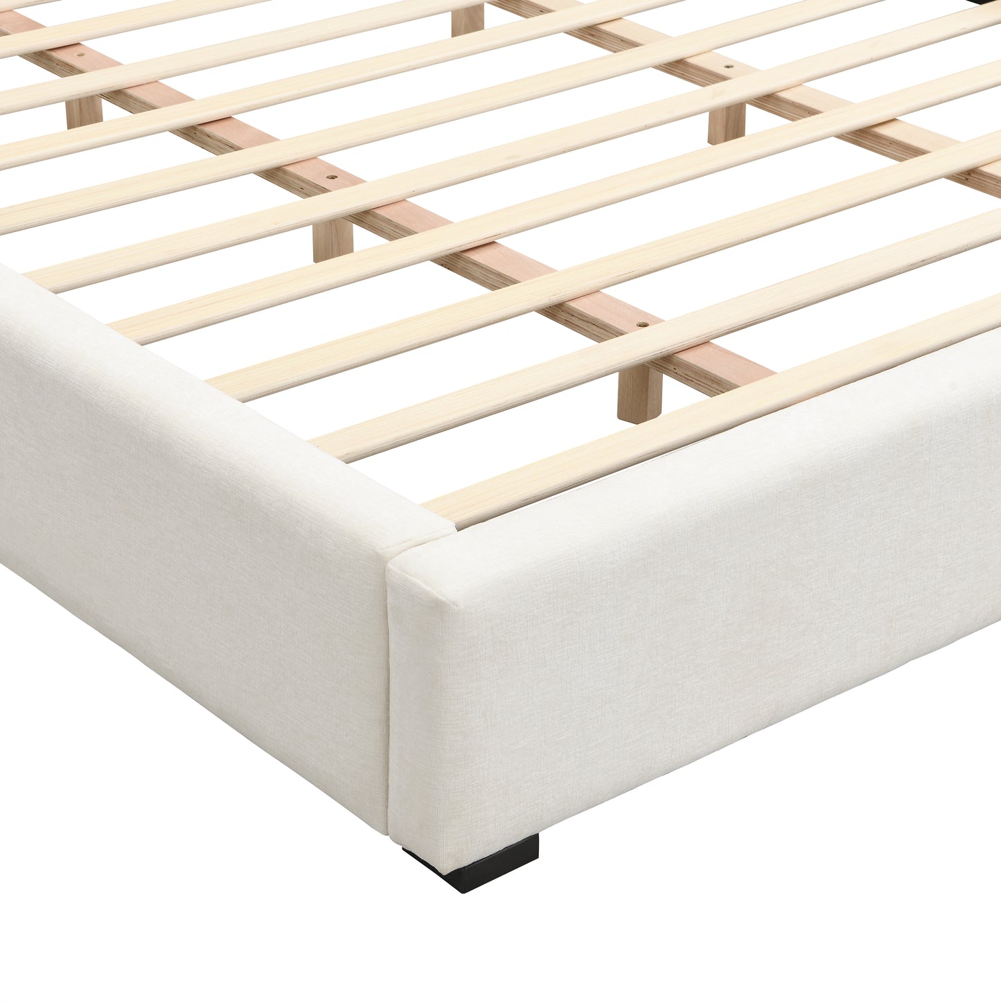 Oravionis Modern Nordic Design Elegant Beige Wide-edge Bed