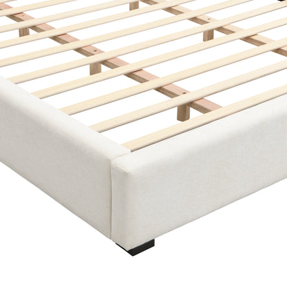 Oravionis Modern Nordic Design Elegant Beige Wide-edge Bed
