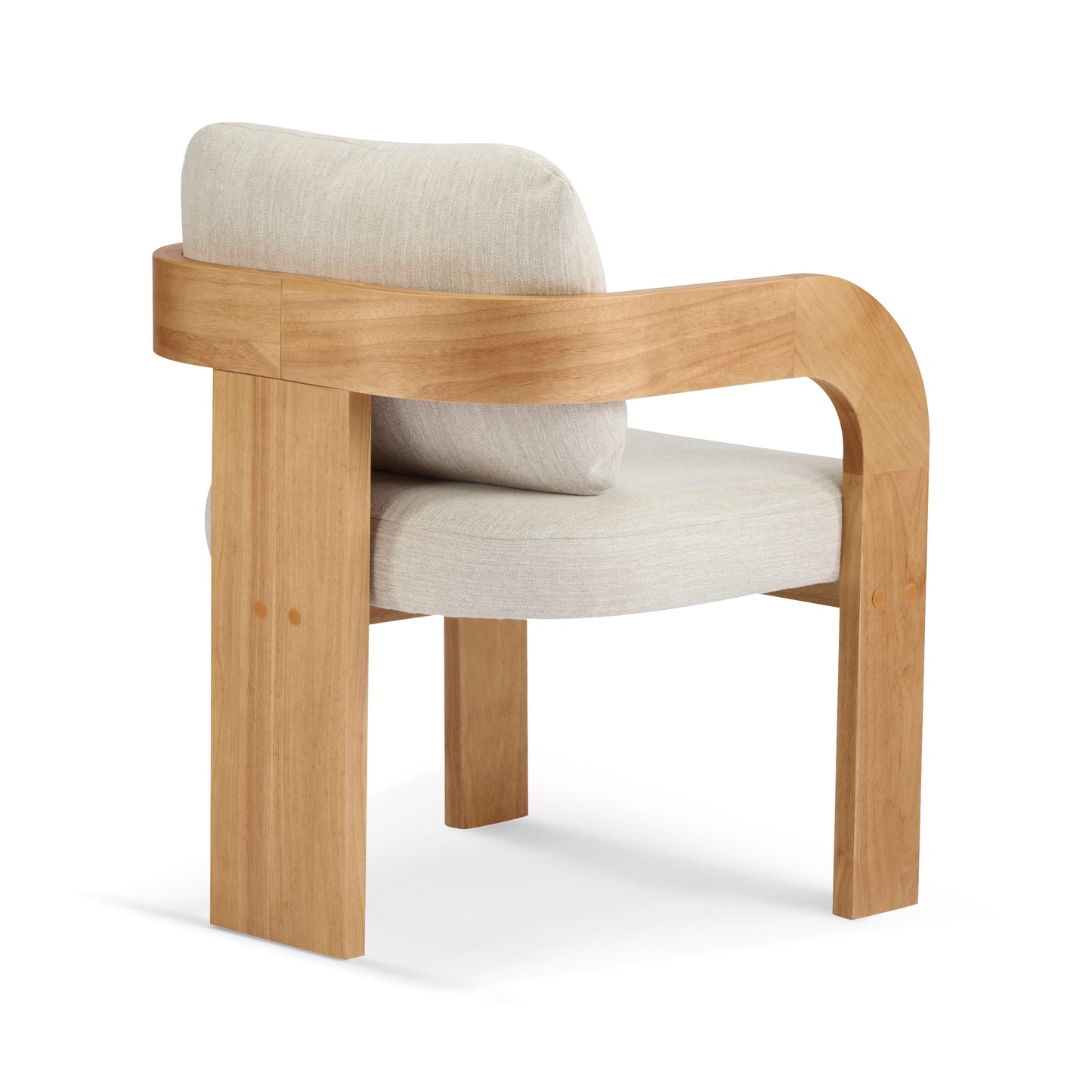 Nanali 2-Pack Dining Chairs with Pillow Back,Solid Wood Frame