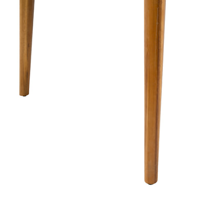 Somasilen 5-Piece Acacia Wood Outdoor Dining Set, Patio Table & Chairs with Cushions, Slatted Tabletop