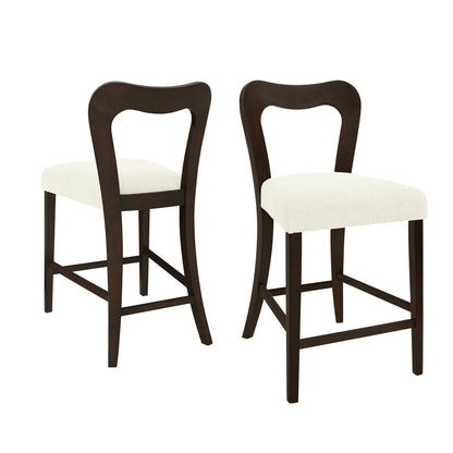 VintParlor 25.5 in. Modern Upholstered Counter Stools,Set of 2