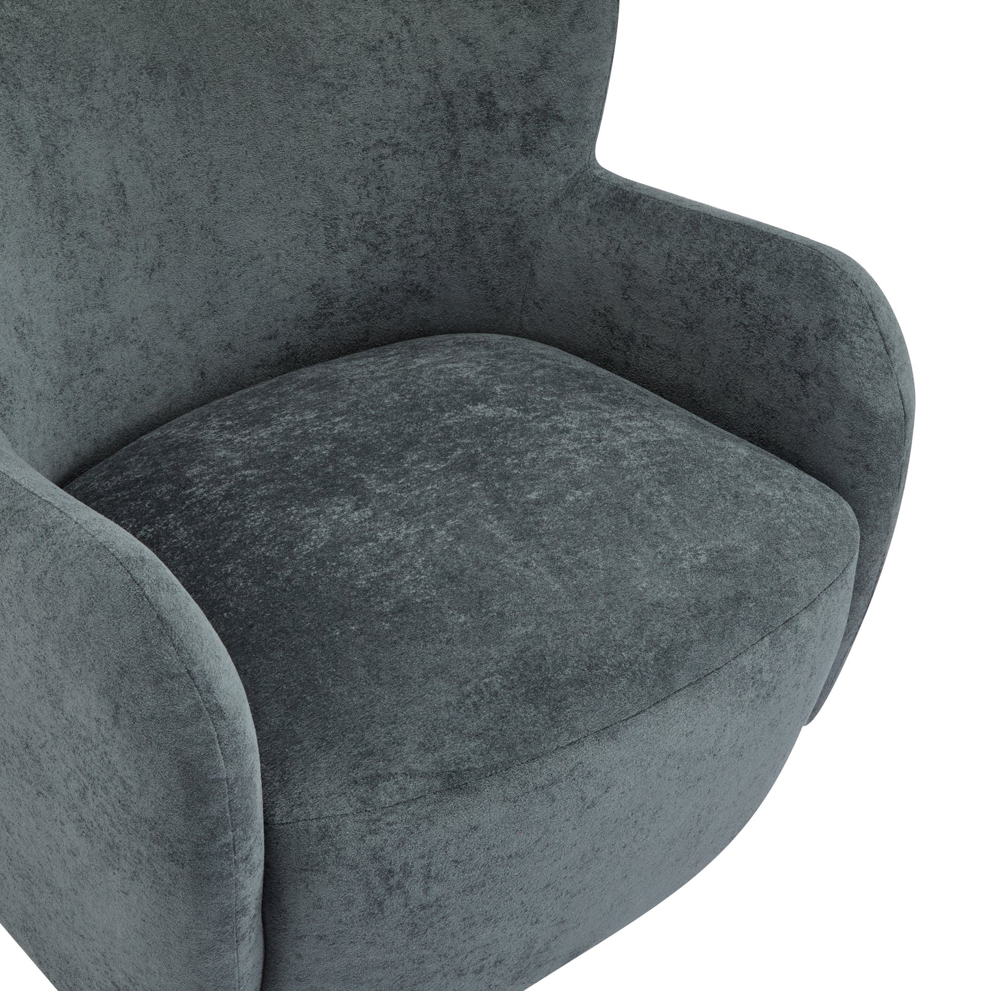 Zoe Fabric Wingback Accent Chairs Single Sofa