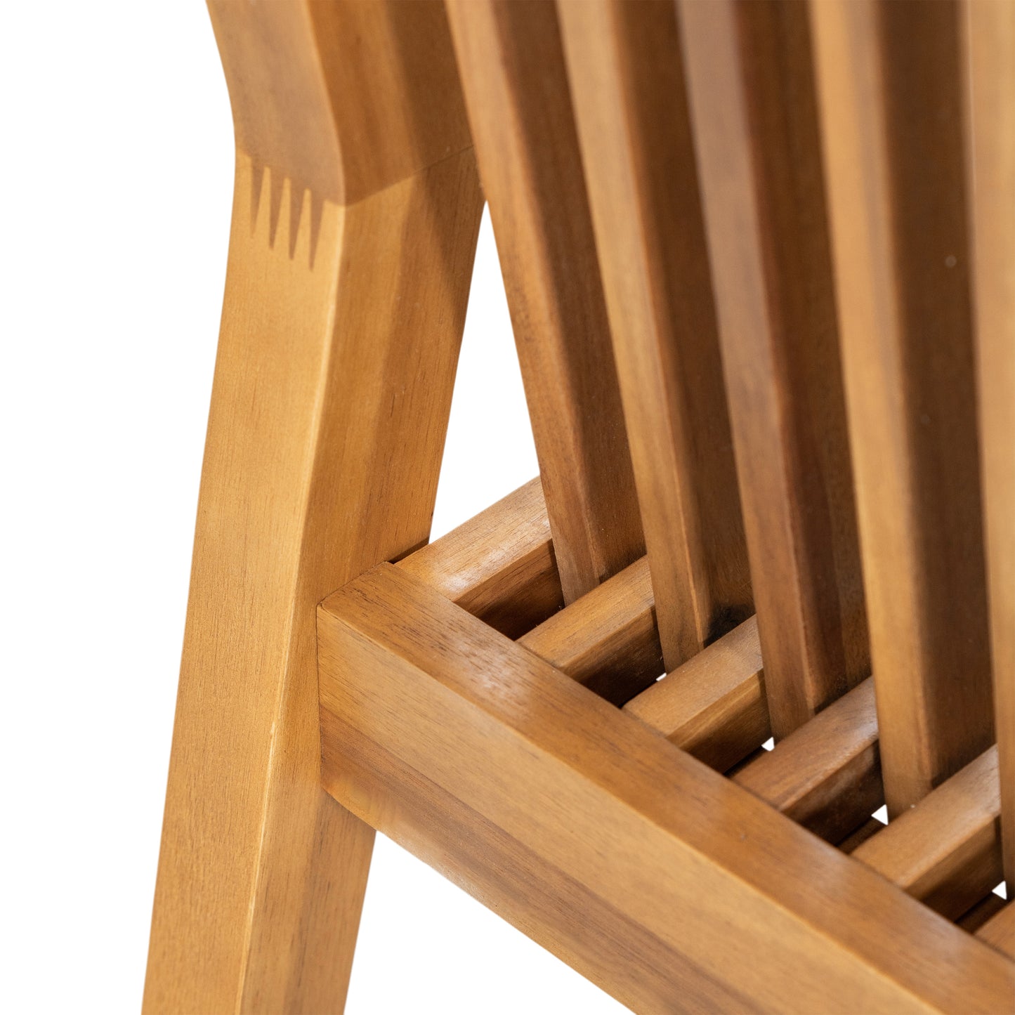 Somasilen 5-Piece Acacia Wood Outdoor Dining Set, Patio Table & Chairs with Cushions, Slatted Tabletop