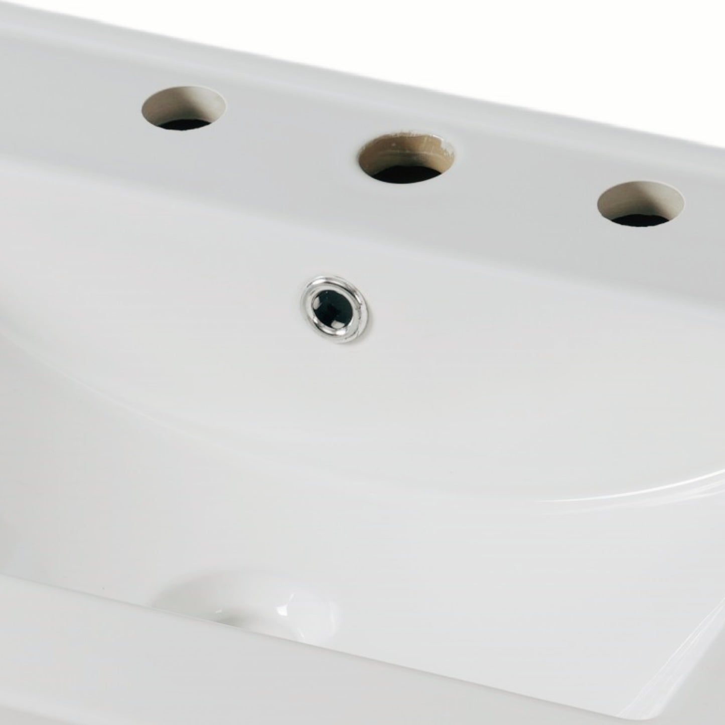 Faelan Bathroom Vanity with Ceramic Sink with Adjustable Shelf and open shelf