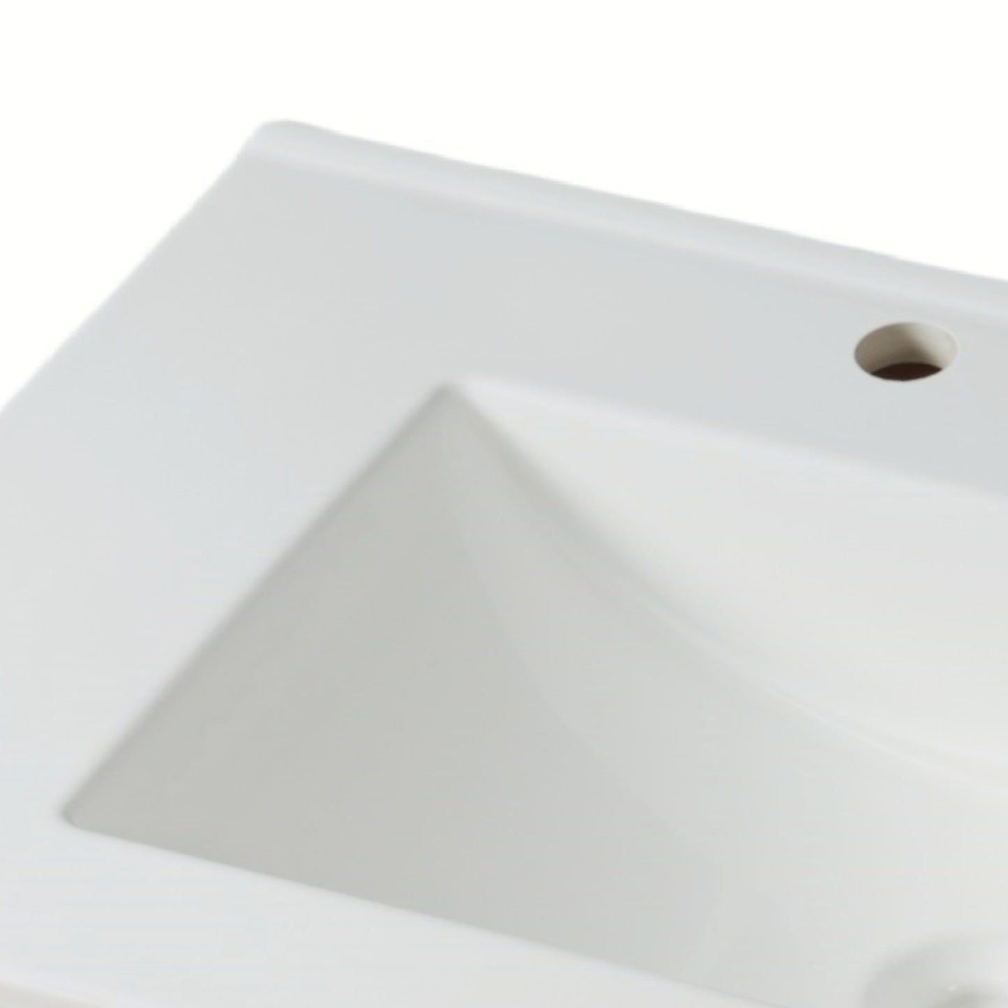 Faelan Bathroom Vanity with Ceramic Sink with Adjustable Shelf and open shelf