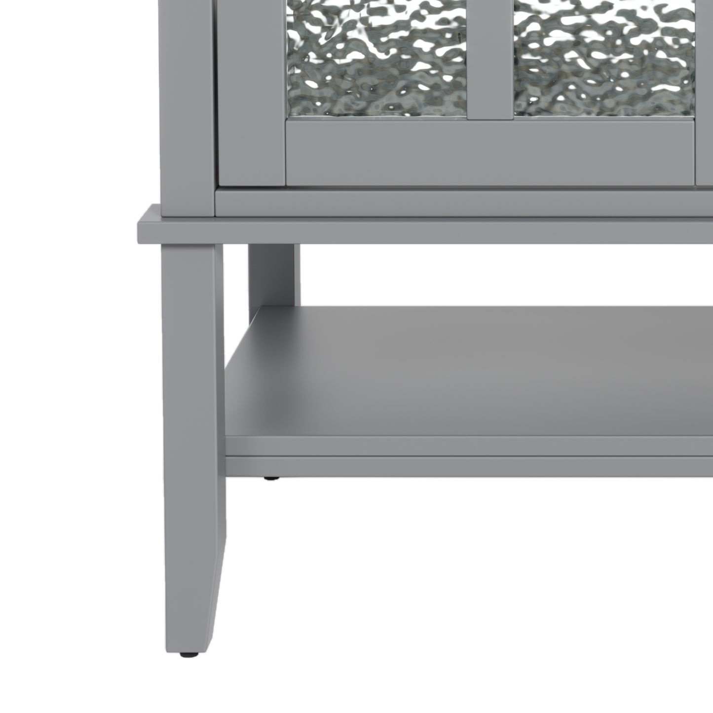 Faelan Bathroom Vanity with Ceramic Sink with Adjustable Shelf and open shelf