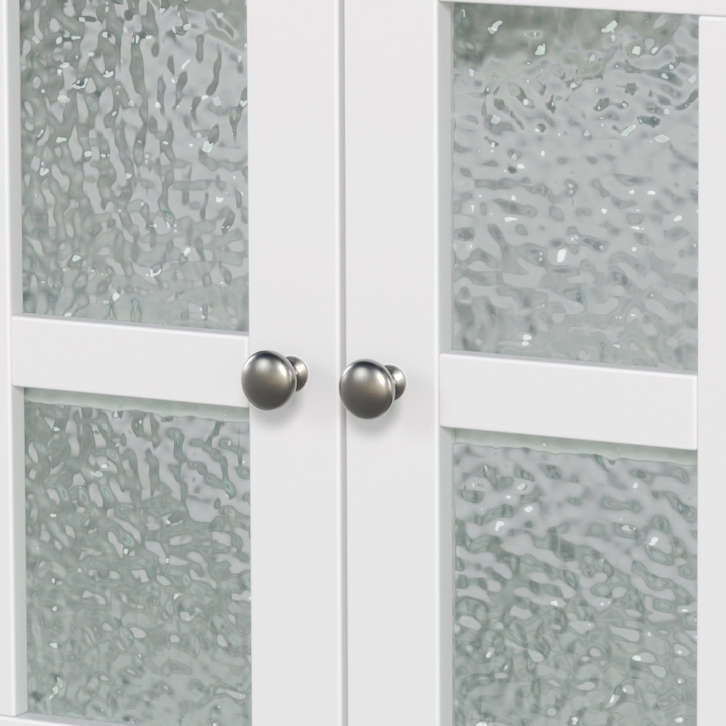 Faelan Bathroom Vanity with Ceramic Sink with Adjustable Shelf and open shelf