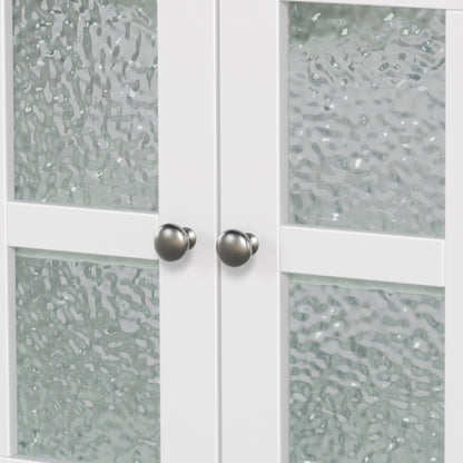 Faelan Bathroom Vanity with Ceramic Sink with Adjustable Shelf and open shelf