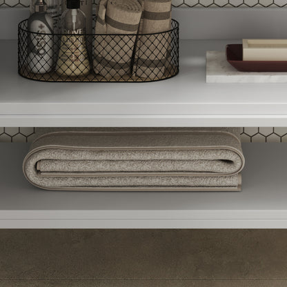 Faelan Bathroom Vanity with Ceramic Sink with Adjustable Shelf and open shelf