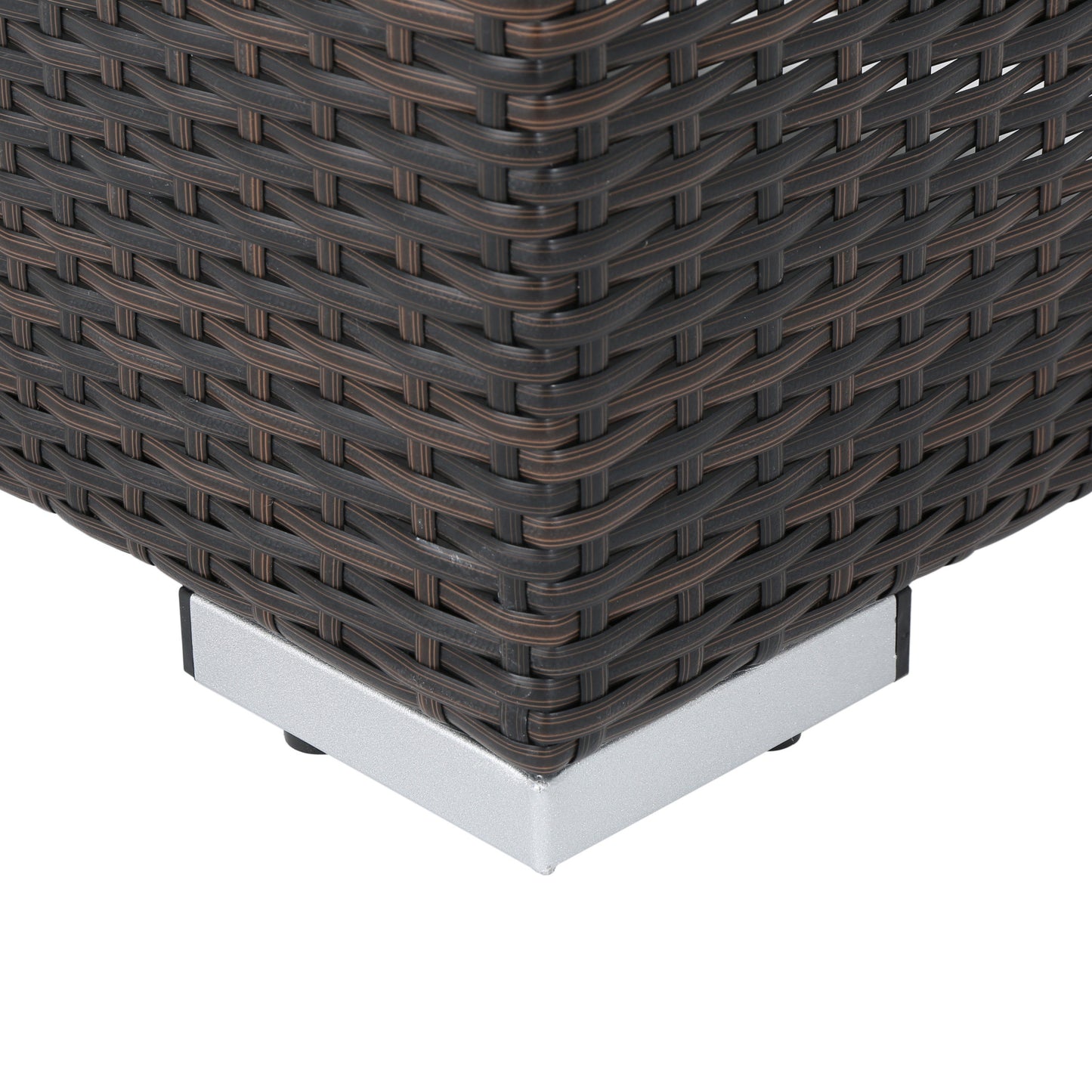 SANTA ROSA All-Weather Resin Wicker Bench: Lightweight & Portable for Outdoor Relaxation