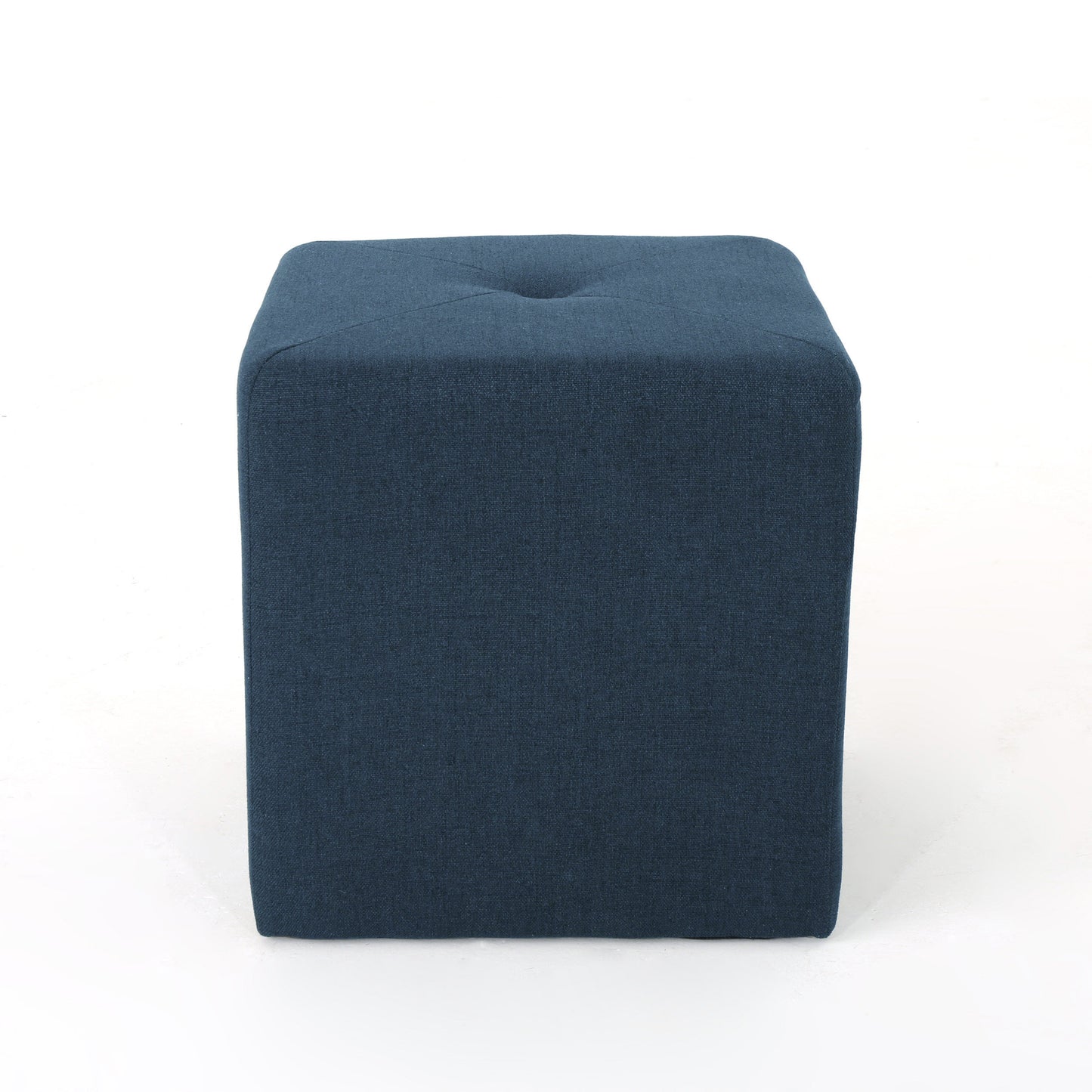 Pantini Modern Button Tufted Club Fabric Upholstered Ottoman