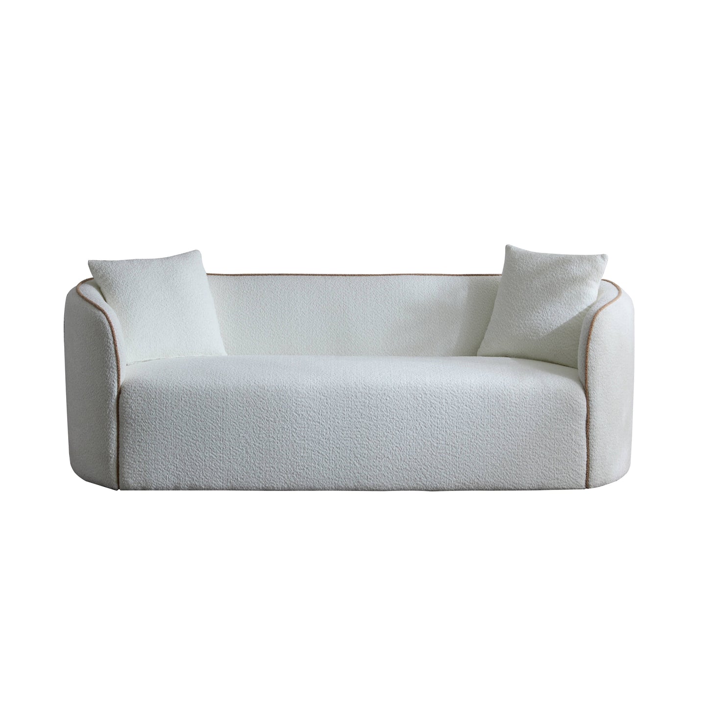 Coralna 82" Curved Sofa,3-Seater,Living Rooms,Bedrooms,Apartment Office