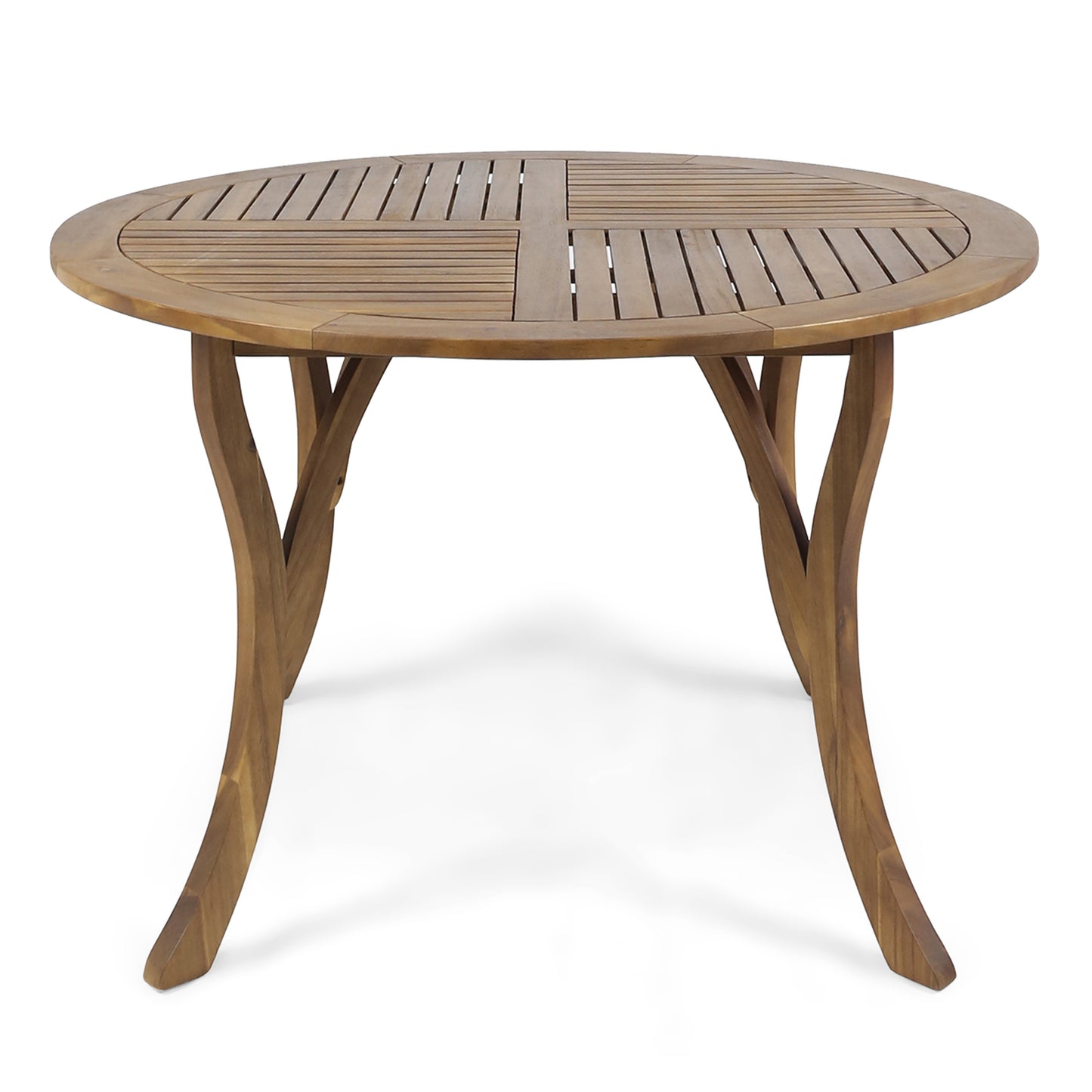 Adn Outdoor 47-inch Round Acacia Wood Dining Table