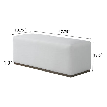 Nyvenor Modern Minimalist Upholstered Footstool for Living Room and Bedroom