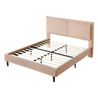 Fessil Simple Modern Plush Soft Bed Comfortable Backrest Bedroom Bed