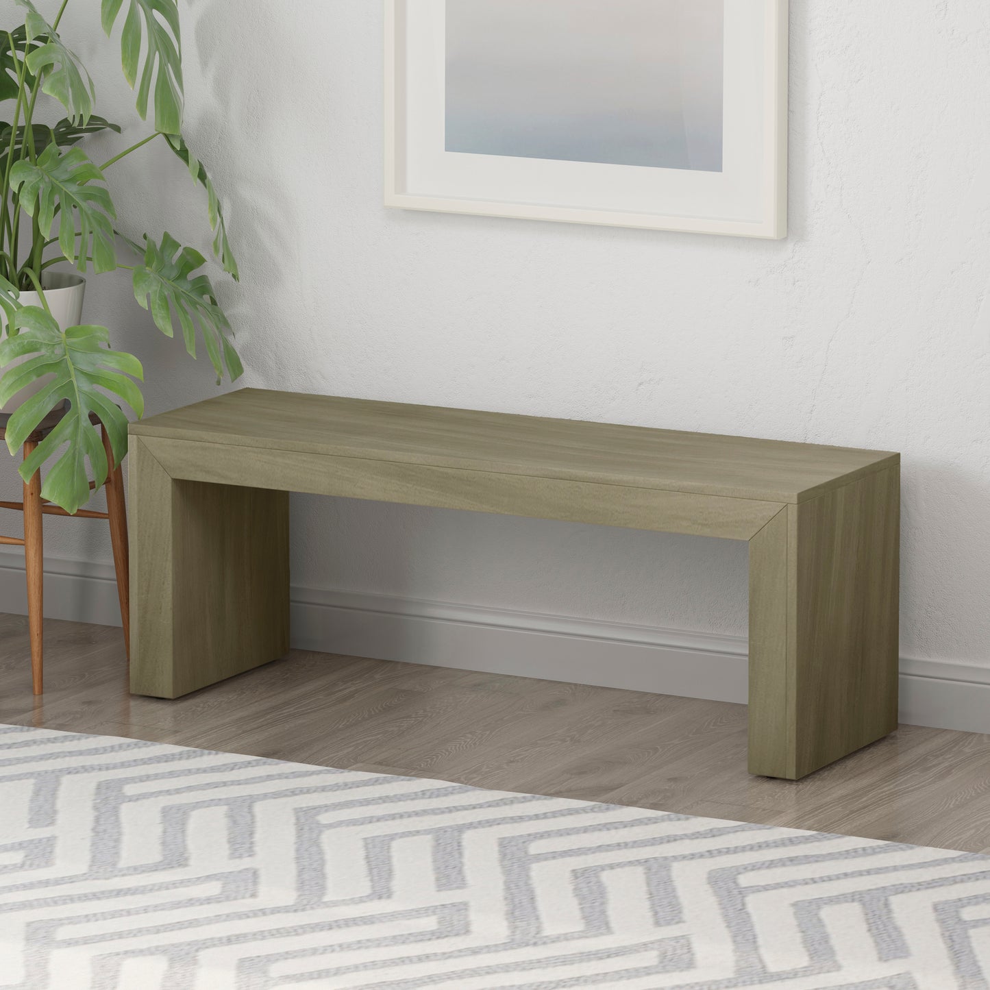 Anillo Rustic Acacia Wood Dining Bench