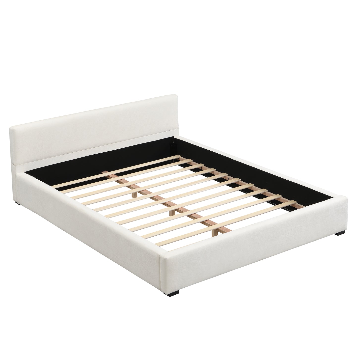 Oravionis Modern Nordic Design Elegant Beige Wide-edge Bed