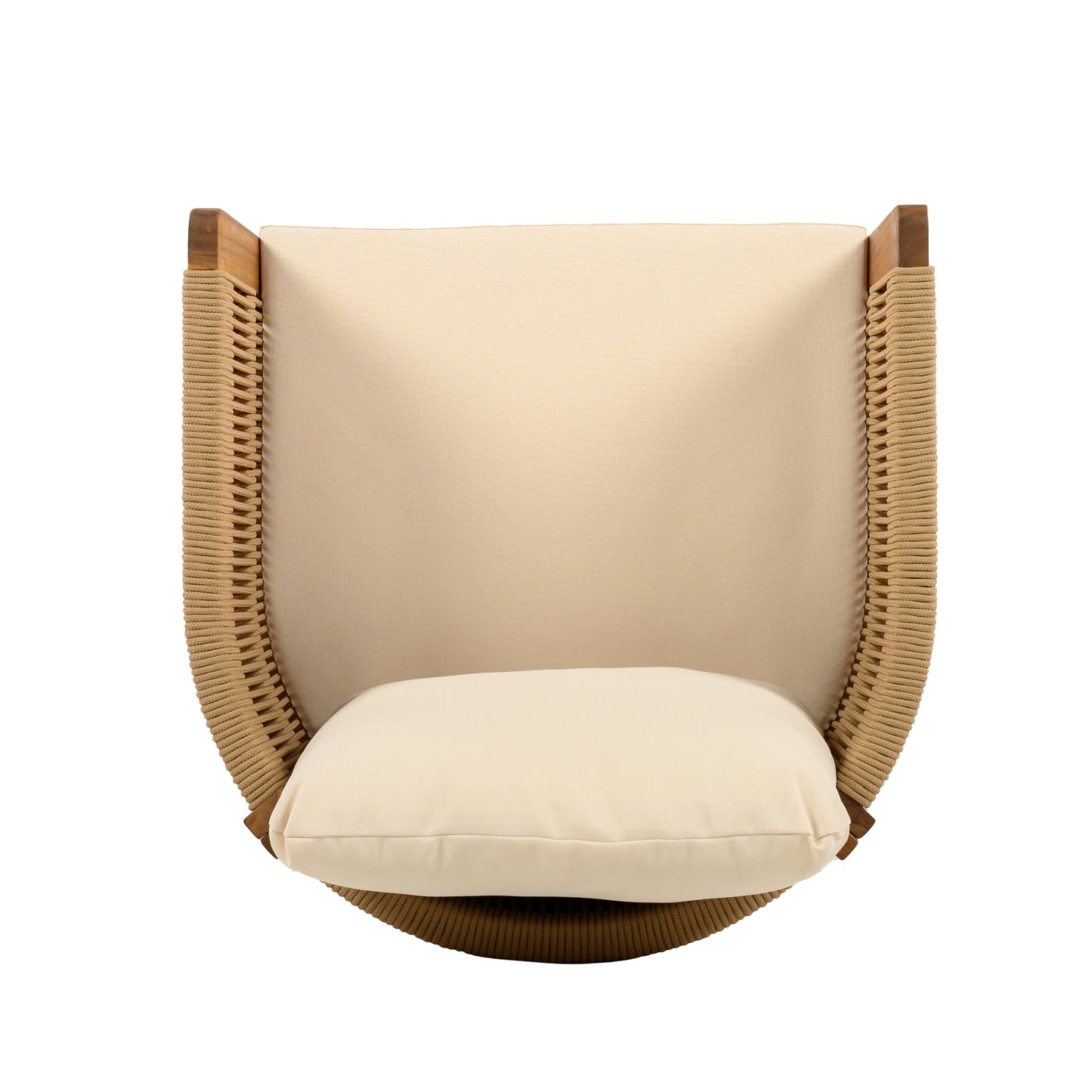 Sylvia Outdoor Dining Set with Acacia Wood Table and 6 Chairs,Waterproof Cushions