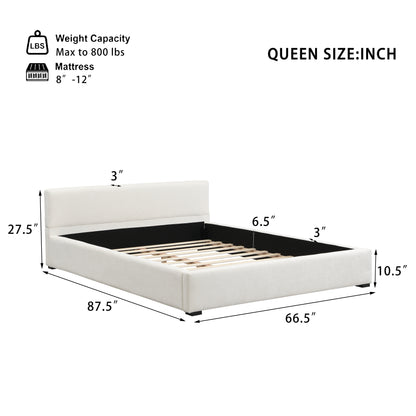 Oravionis Modern Nordic Design Elegant Beige Wide-edge Bed