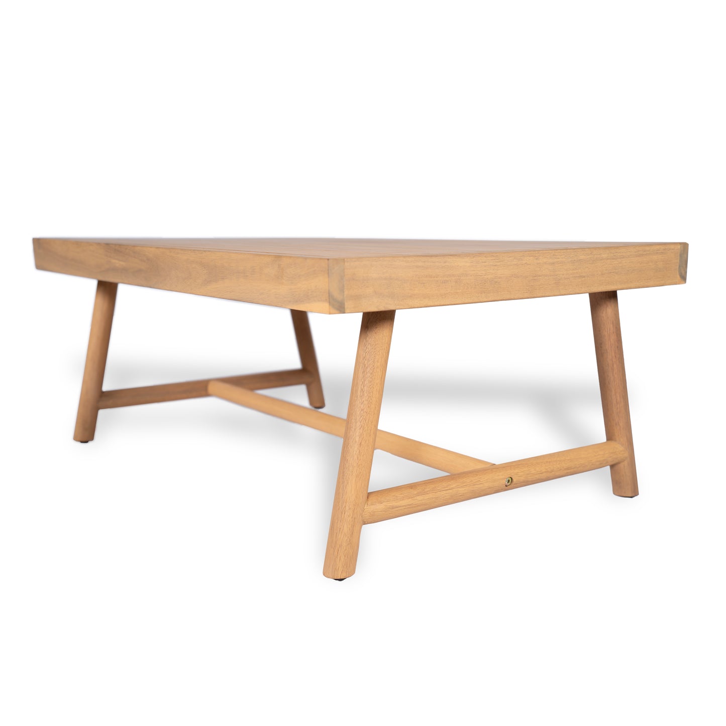 Selyric Patio Acacia Wood Rectangle Coffee Table, Teak