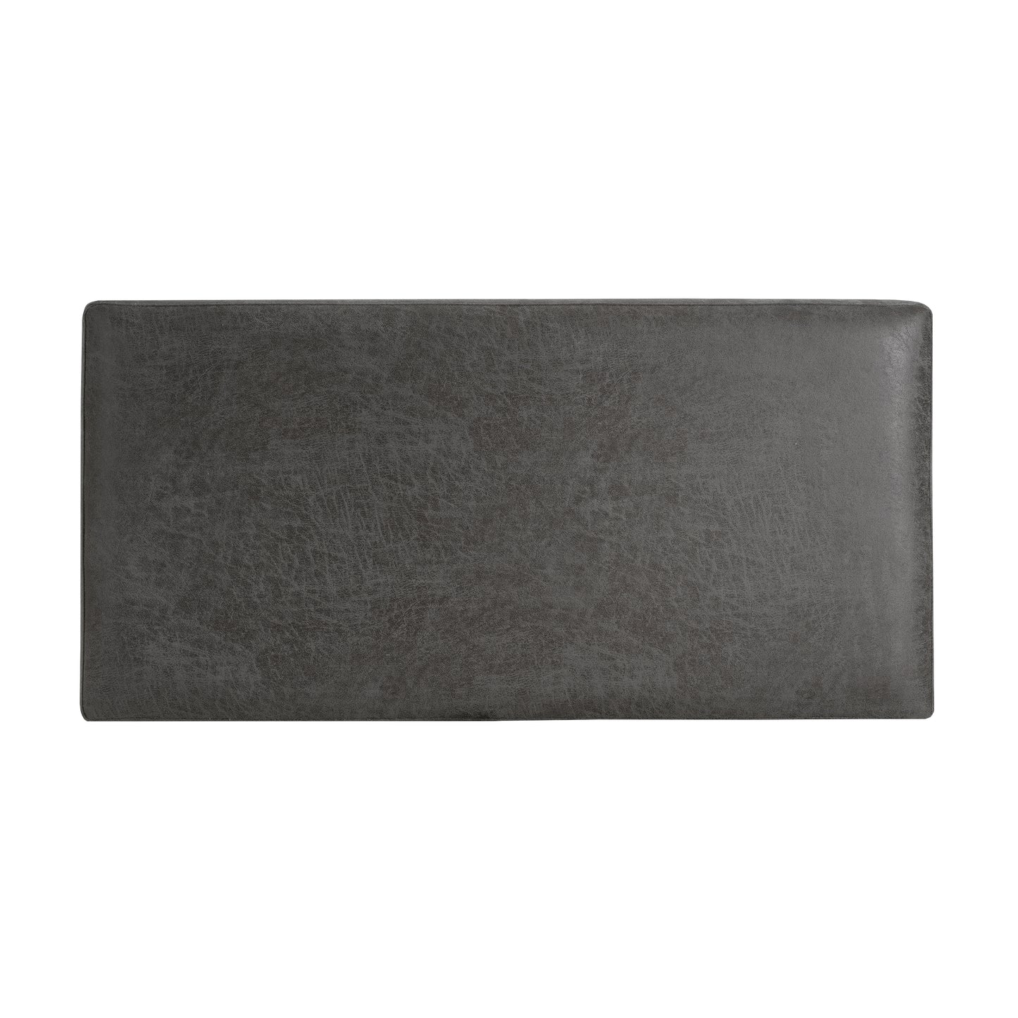 Hopehorizon Rectangle Chenile Solid Wood Storage Ottoman Chenille