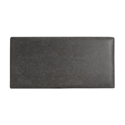 Hopehorizon Rectangle Chenile Solid Wood Storage Ottoman Chenille