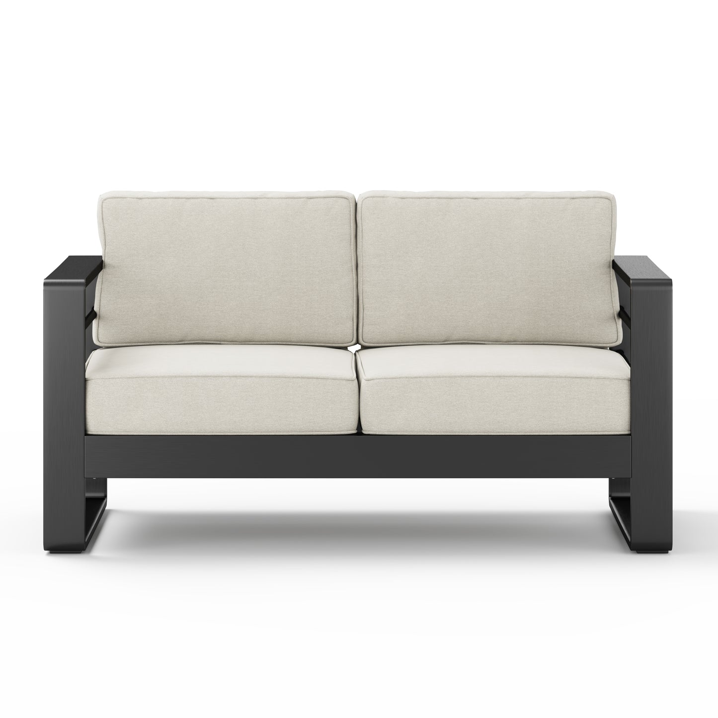 Gaddia Aluminum Patio Outdoor Loveseat with Cushions