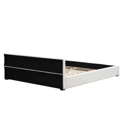 Oravionis Modern Nordic Design Elegant Beige Wide-edge Bed