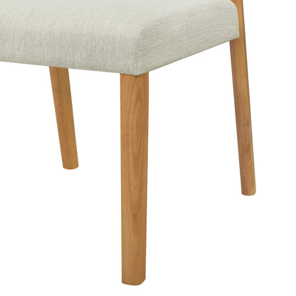 Cavomirium Solid Rubber Wood Dining Chairs,Set of 2