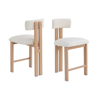 Lodge Modern Upholstered Counter Stools, Set of 2