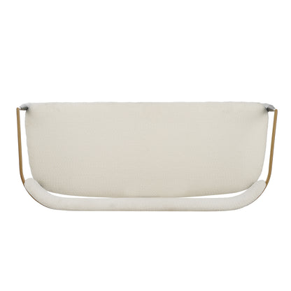 Embara Minimalist  Style Metal Loveseat Settee